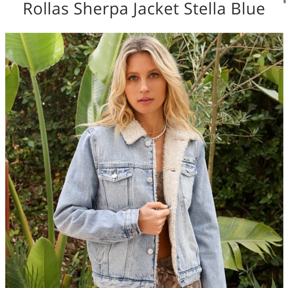 Rollas Sherpa lined denim jacket